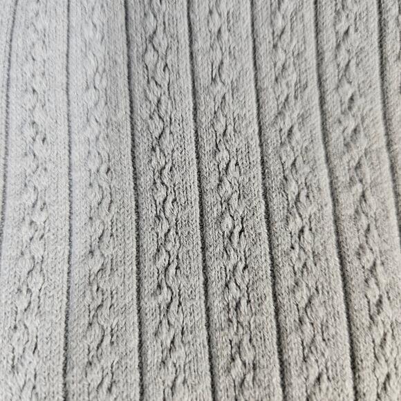 Blu pepper blue and white long sleeve comfy cardigan fall sweater open front - Picture 3 of 7